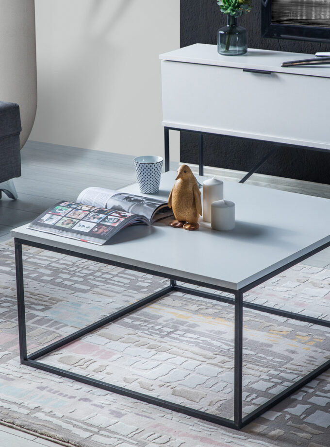 MILVAKI ORTA SEHPA / Siyah-Beyaz