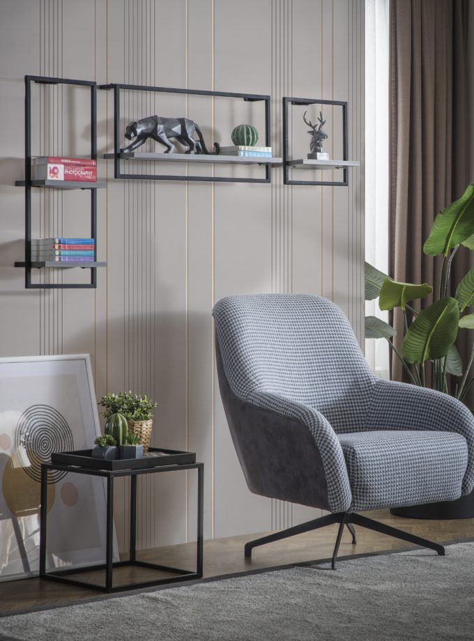 Moon Kare Duvar Rafı