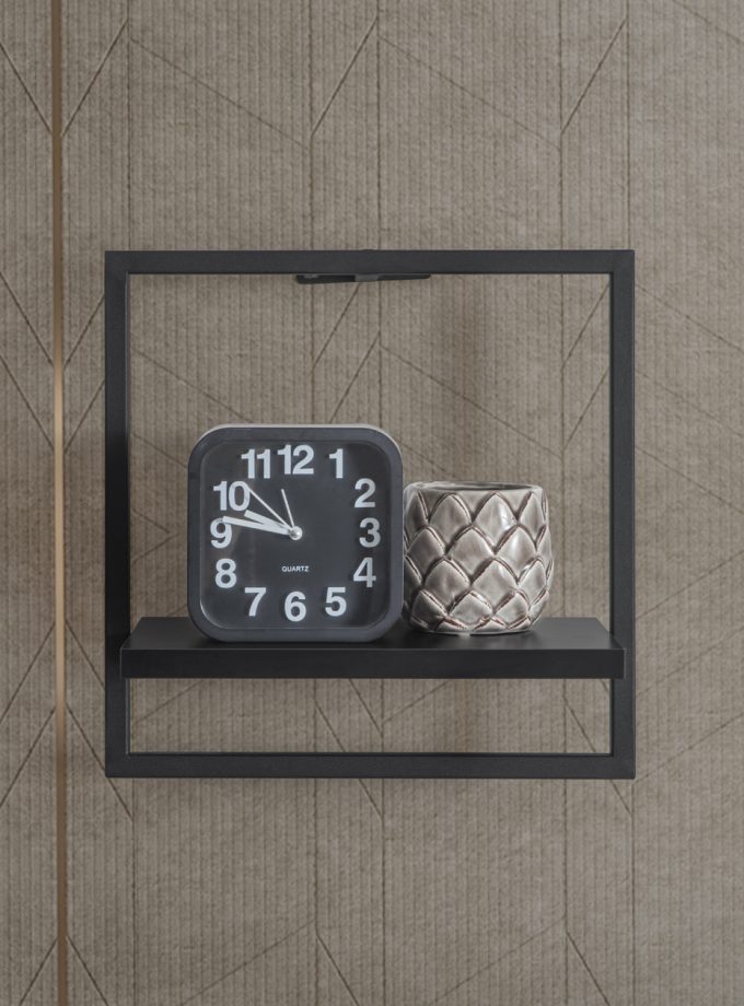 Black Kare Duvar Rafı