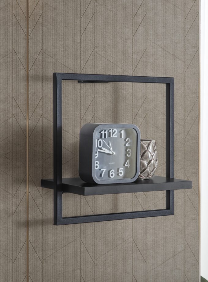 Black Kare Duvar Rafı