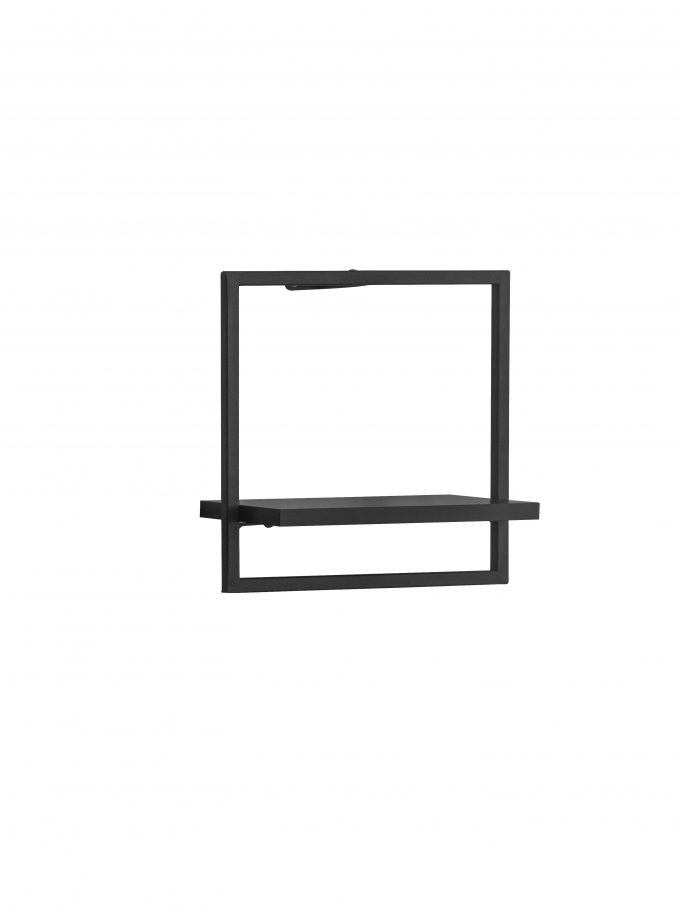 Black Kare Duvar Rafı